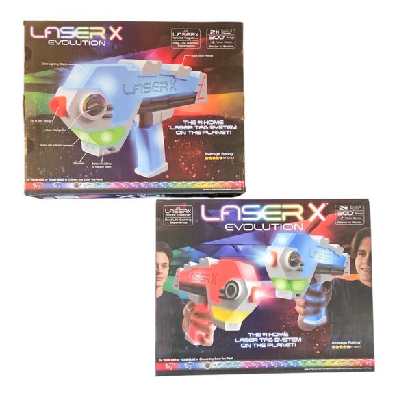NEW Laser X Evolution Blaster 2-Player Laser Tag Set x2 (4 players total) - Picture 1 of 7